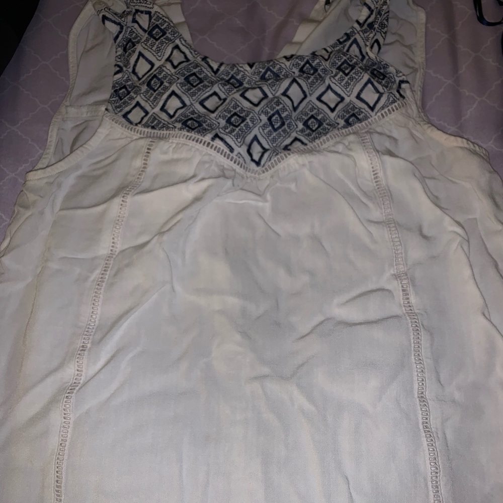 A&F white blouse